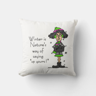 Geen fan van de winter kussen