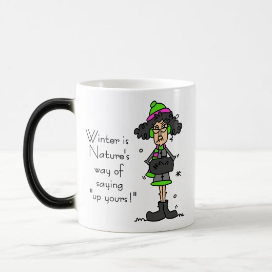 Geen fan van de winter magische mok (Links)