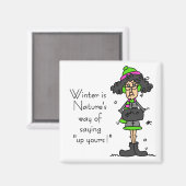 Geen fan van de winter magneet (Voorkant / Achterkant)