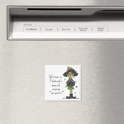 Geen fan van de winter magneet (Insitu (Vaatwasser))