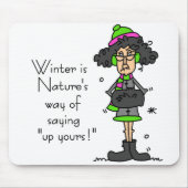 Geen fan van de winter muismat (Voorkant)