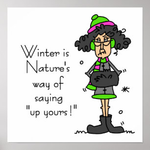 Geen fan van de winter poster