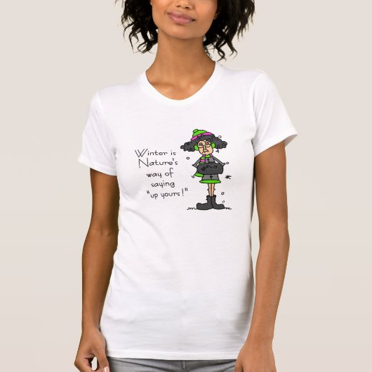 Geen fan van de winter t-shirt (Voorkant)