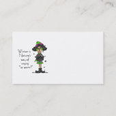 Geen fan van de winter visitekaartje (Achterkant)