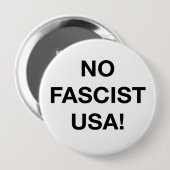 Geen fascistische VS! Ronde Button 4,0 Cm (Voorkant /achterkant)