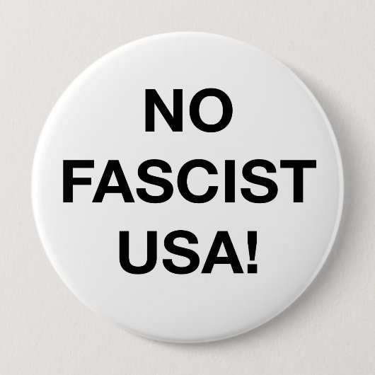 Geen fascistische VS! Ronde Button 4,0 Cm (Voorkant)