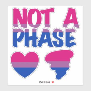 Geen fase biseksueel sticker