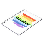Geen Fase-Gay Pride Notitieboek (Linkerzijde)