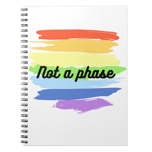 Geen Fase-Gay Pride Notitieboek (Voorkant)