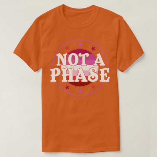Geen Fase Lesbische Pride LGBT T-shirt (Design voorkant)