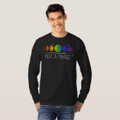 Geen fase maan fasen Pride LGBT T-shirt (Voorkant volledig)