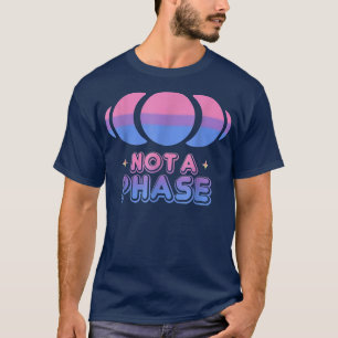 Geen Fase Moon Bisexual Flag Clothes Funny Proud T-shirt