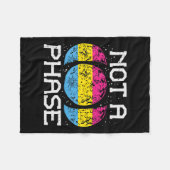 Geen Fase Pansexual Moon Funny Pan Pride Flag Fleece Deken (Voorkant (Horizontaal))