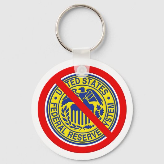 Geen Federal Reserve End de Fed Sleutelhanger (Voorkant)
