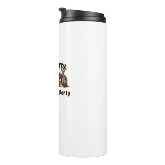 Geen feest zoals een kampeerfeest thermosbeker (Geroteerd rechts)