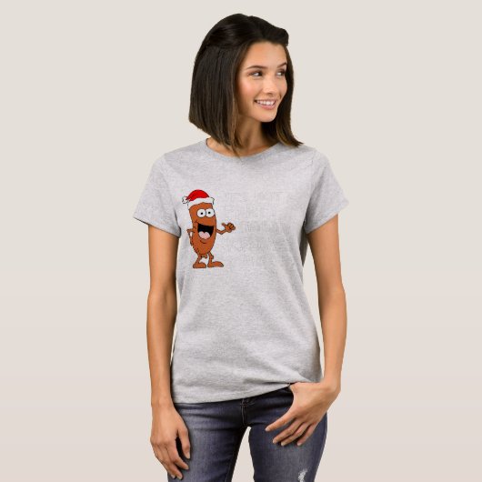Geen feestdag tot Kielbasa Poolse kerst T-shirt (Voorkant volledig)