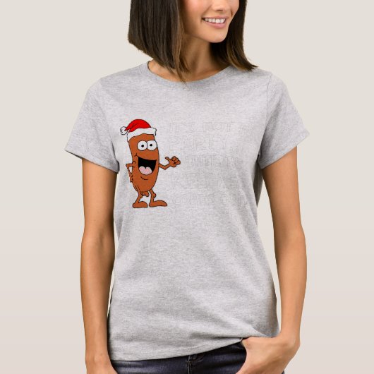 Geen feestdag tot Kielbasa Poolse kerst T-shirt (Voorkant)
