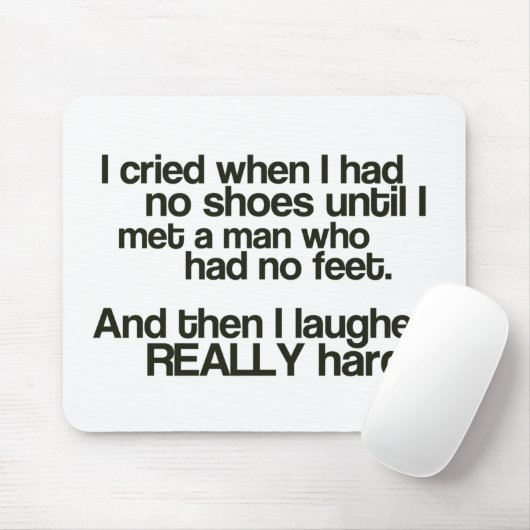 Geen Feet Mousepad" Muismat (Met muis)