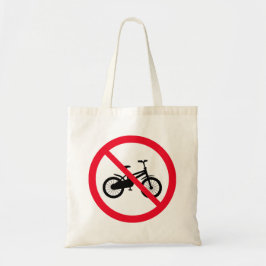 Geen fiets verboden teken | Budget Canvas tas