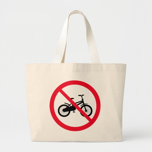 Geen fiets verboden teken | Jumbo-Canvas tas (Voorkant)