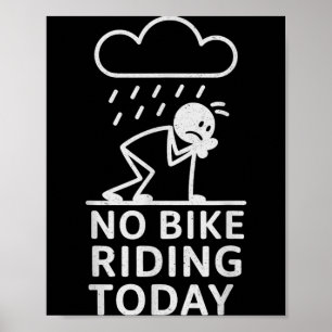 Geen fietsen vandaag poster
