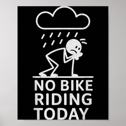 Geen fietsen vandaag poster (Voorkant)