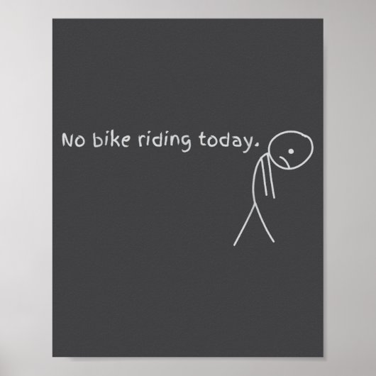 Geen fietsen vandaag poster (Voorkant)