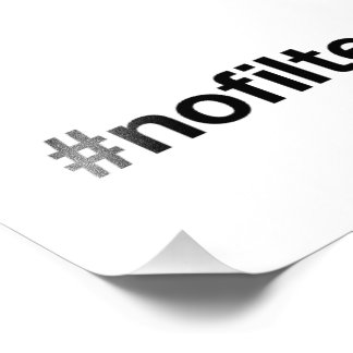 GEEN FILTER Hashtag Foto Afdruk