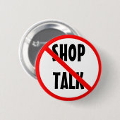 Geen flair van shop Talk Ronde Button 5,7 Cm (Voorkant /achterkant)