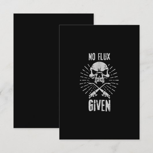 Geen flux gegeven Funny Welding | Best Welder Gift Bedankkaart (Voorkant / Achterkant)