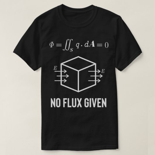 Geen flux gegeven  t-shirt (Design voorkant)