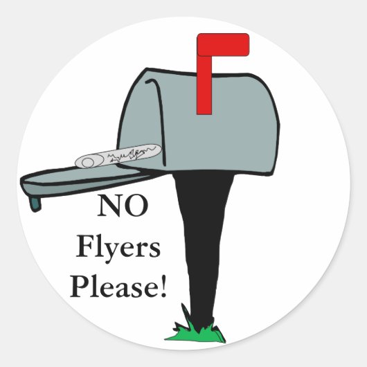 GEEN Flyers Gelieve te Stickers (Voorkant)