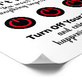 Geen FOMO (angst voor het missen uit) zet uw appar Poster (Hoek)