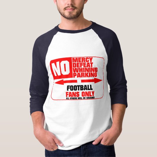 Geen Football voor parkeren T-shirt (Voorkant)