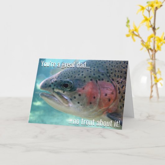 Geen Forel over het de Kaart van Vaderdag (Gele Bloem)