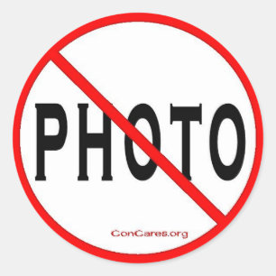 Geen foto-3 inch Stickers-blad van 6 Ronde Sticker