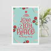 Geen foto kerst Kaart (Staand voorkant)