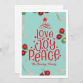 Geen foto kerst Kaart (Voorkant / Achterkant)