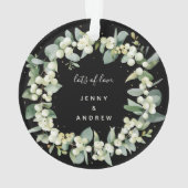 Geen foto Snowberry+Eucalyptus Round Acrylic Ornament (achterkant)