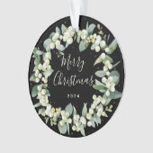 Geen foto Snowberry+Eucalyptus Round Acrylic Ornament (voorkant)