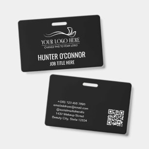 Geen foto witte lettertype naam titel & logo badge