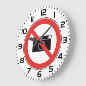Geen fotografie-teken grote klok (Hoek)
