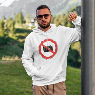 Geen fotografie-teken hoodie