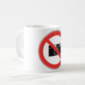 Geen fotografie-teken koffiemok (Voorkant links)