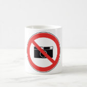 Geen fotografie-teken koffiemok (Center)