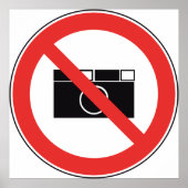 Geen fotografie-teken poster (Voorkant)