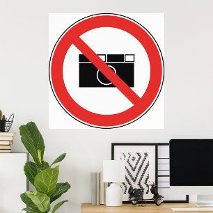 Geen fotografie-teken poster