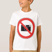 Geen fotografie-teken t-shirt (Voorkant)