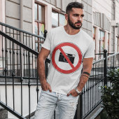 Geen fotografie-teken t-shirt