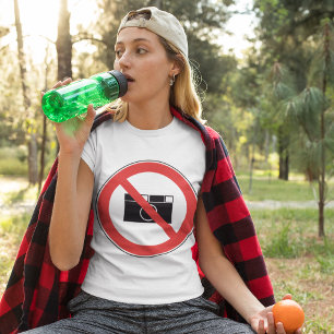 Geen fotografie-teken t-shirt